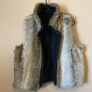 Fur reversible vest